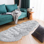 Latepis Grey Faux Sheepskin Fur 2x6 Runner Rugs High Pile Soft Plush Fuzzy Rug by Latepis