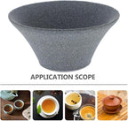 2Pcs Japanese Coffee Filters Ceramic Coffee Dripper Reusable Dripper Paperless Tea Strainer Light Grey, 4.52x4.52x2.36inch