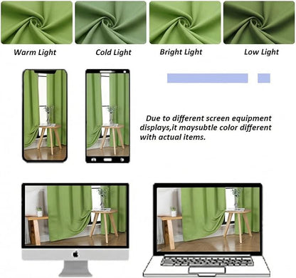 Simplebrand Ava Lime Blackout Curtains - Image 8