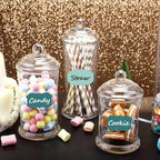 Labels for Food Containers 120Pcs Removable Waterproof Write-on Kitchen Label Stickers for Jars Bottles Bins and Home Storage Organization with 2 Markers, Colored Chalkboard Pantry Labels in 5 Sizes