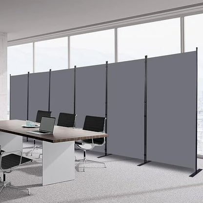 Room Divider 6FT Portable Room Dividers and Folding Privacy Screens, 6 Panel by HOMSCREENER