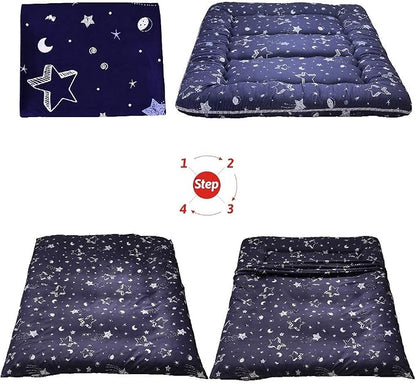 MAXYOYO Navy Star Futon Mattress Japanese Floor Mattress Tatami Floor Mat - Image 6