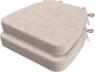 AAAAAcessories D-Shaped Chair Cushions, Machine-Washable Cover, Oatmeal Beige by AAAAAcessories