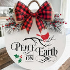 Christmas Stencils for Painting 12x8” Large Christmas Stencil Cardinal Believe Snowman Xmas Holiday Drawing Templates for Wood Shirts Door Mat Porch Hanger Decor(XMS Stencil 14-9p/12x8in)