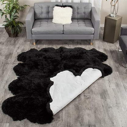 HUAHOO Premium Genuine Sheepskin Rug Real Australia Sheepskin Natural Luxury - Image 6