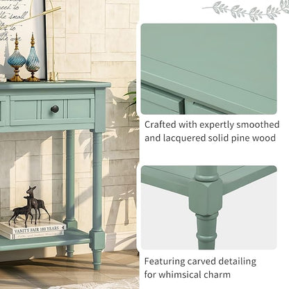 Merax Wood Sofa Table Console Table, Entryway Table Traditional Design - Image 7