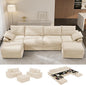 Upgrade Boneless Couch with Storage, Extra Deep&High Seat Modular Sectional by Unknown