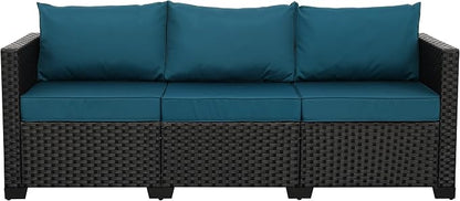 Rattan Star Outdoor Furniture Couch 3 Seater Sofa Outdoor Wicker Sofa Deep Seat by RattanStar