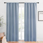 NICETOWN Blackout Curtains for Living Curtains, Vintage Blue, 1 Pair, 34-inch W by NICETOWN