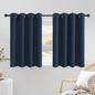 NICETOWN Navy Blue Kitchen Window Curtains 36 inches Long, Grommet Blackout by NICETOWN