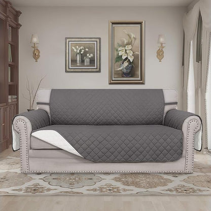 Easy-Going Reversible Couch Cover, 2 Cushion Sofa, Water Resistant Mat - Image 2