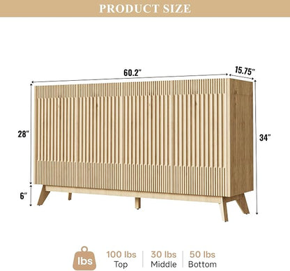 Fatmok Large Sideboard Buffet Cabinet - Image 2