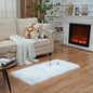 EasyJoy Ultra Soft Fluffy Shaggy Area Rug Faux Fur Rug Chair Cover Seat Pad by EasyJoy