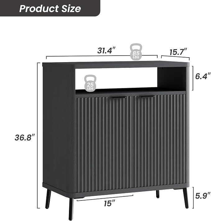 Fatmok Fluted Buffet Cabinet - Image 2