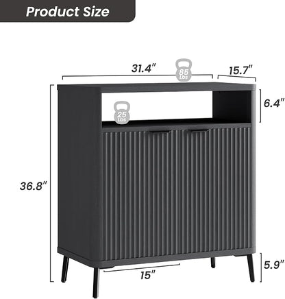 Fatmok Fluted Buffet Cabinet - Image 2