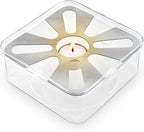 Teabloom Radiance Square Tea Warmer with Tealight Candle – Elegant Base for All Teapot Shapes