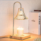 Candle Warmer Lamp with Timer, Candle Wax Warmer Flower Lamp Dimmable, Birthday Day Gifts for Mom Women, Home Fragrance Accessories for Dorm Room Decor