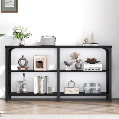 LVB Black Console Table, Modern Entryway Table - Image 6