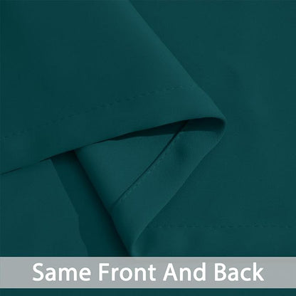 Yakamok Room Darkening Curtains 52x96 inch Length Dark Teal-Living Room | 2 - Image 6