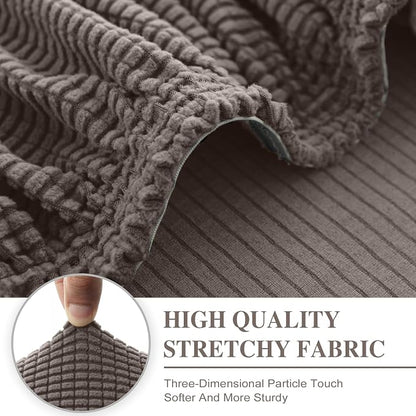 LA MEACK Couch Cushion Cover Seat Cushion Cover Stretch Armchair Cover Separate - Image 4