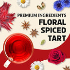 BREWIX, Hibiscus Rose Herbal Loose Tea (50+ Cups) | 100% Natural, Handmade, Pure from Hibiscus Flowers | Hibiscus with Rose Petals, Chamomile and Exotic Spices | Supports Everyday Wellness, Digestion and Cardiovascular System | Rich in Antioxidants & S...