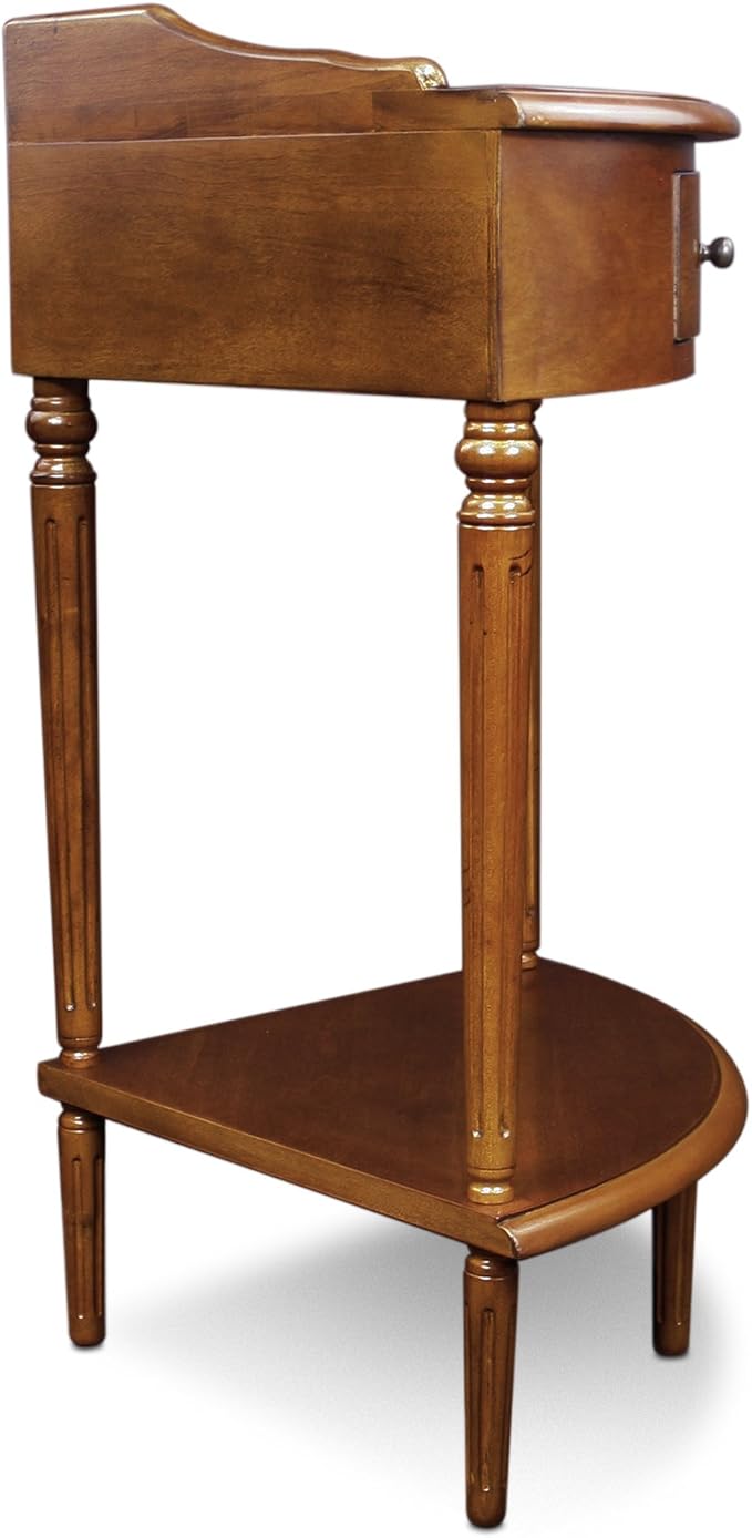 Coastal Solid Wood Corner Wedge Table - Image 5