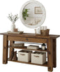 Durango 54-Inch Farmhouse-Industrial Style Wood Console Table by AlaterreFurniture