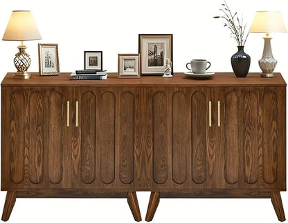 LKTART Sideboard Buffet, Mid Century Modern Storage Cabinet - Image 9
