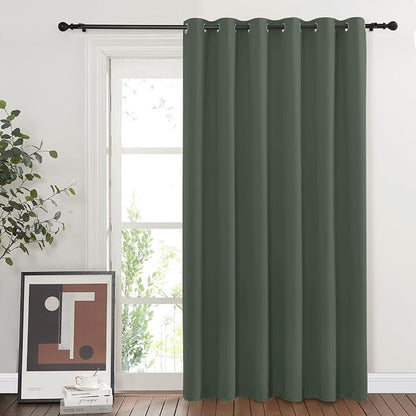 NICETOWN Sliding Door Curtains 84 inches Long, Grommet Blackout Thermal Patio - Image 8