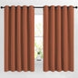 NICETOWN Burnt Orange Window Treatments 66 inch Length 2 Panels Set, Grommet by NICETOWN