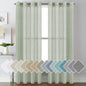 H.VERSAILTEX Linen Curtains Natural Linen Blended Curtain Panels by HVERSAILTEX