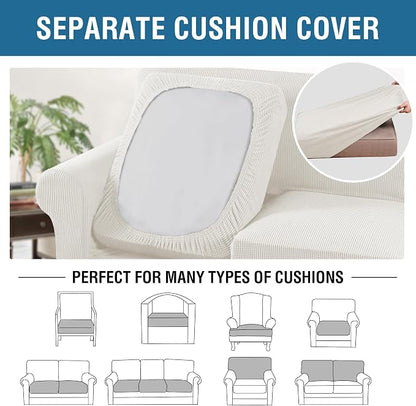 H.VERSAILTEX 3 Piece Stretch Sofa Covers - Image 5