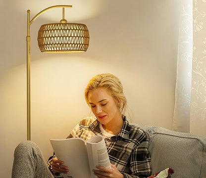 eyassi Arc Floor Lamp with 3 Color Temperatures, LED Gold Floor Lamp with - Image 8