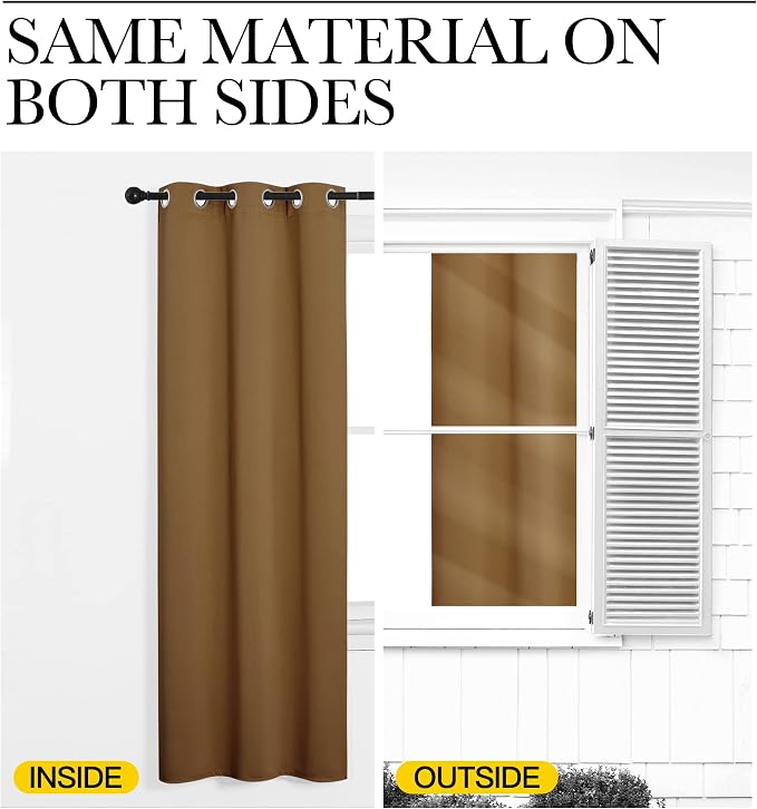 NICETOWN Sleek Blackout Curtains 86 inches Length - Image 6