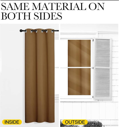 NICETOWN Sleek Blackout Curtains 78 inches Length - Image 6