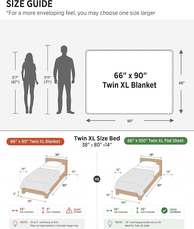 Bedsure 100% Cotton Muslin Throw Blanket Twin XL - Image 7