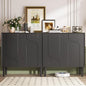Easyego 63″ Mid Century Modern Sideboard Buffet Cabinet, Dining Room, 2-Piece by Easyego