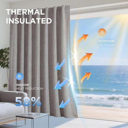 Joydeco 100% Blackout Curtains for Bedroom - Image 4