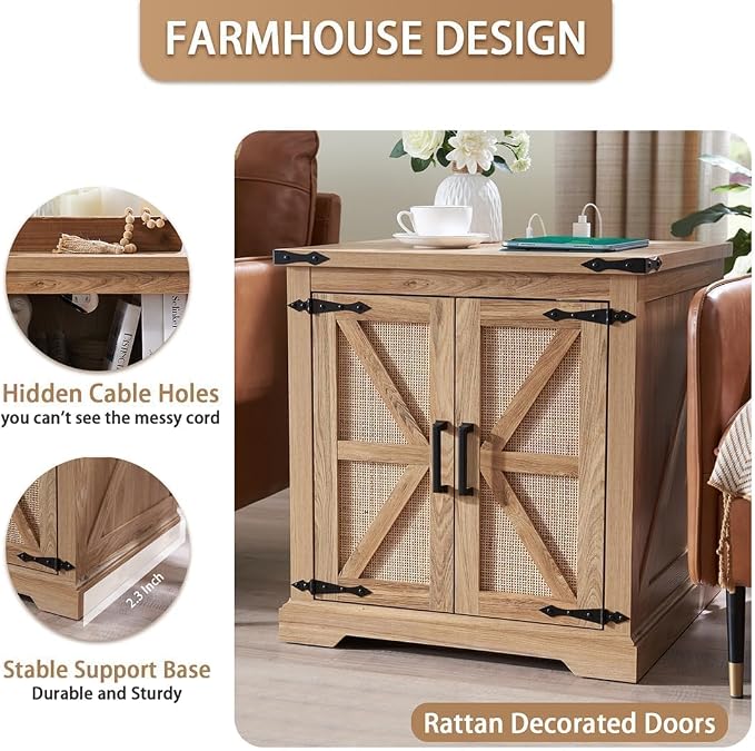 Barnyatoh Farmhouse Boho End Table - Image 6
