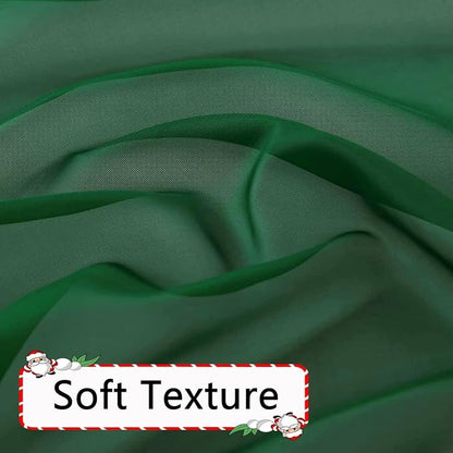 SpaceDresser Foliage Green Sheer Curtains 4 Panels Rod Pocket Semi-Sheer - Image 7