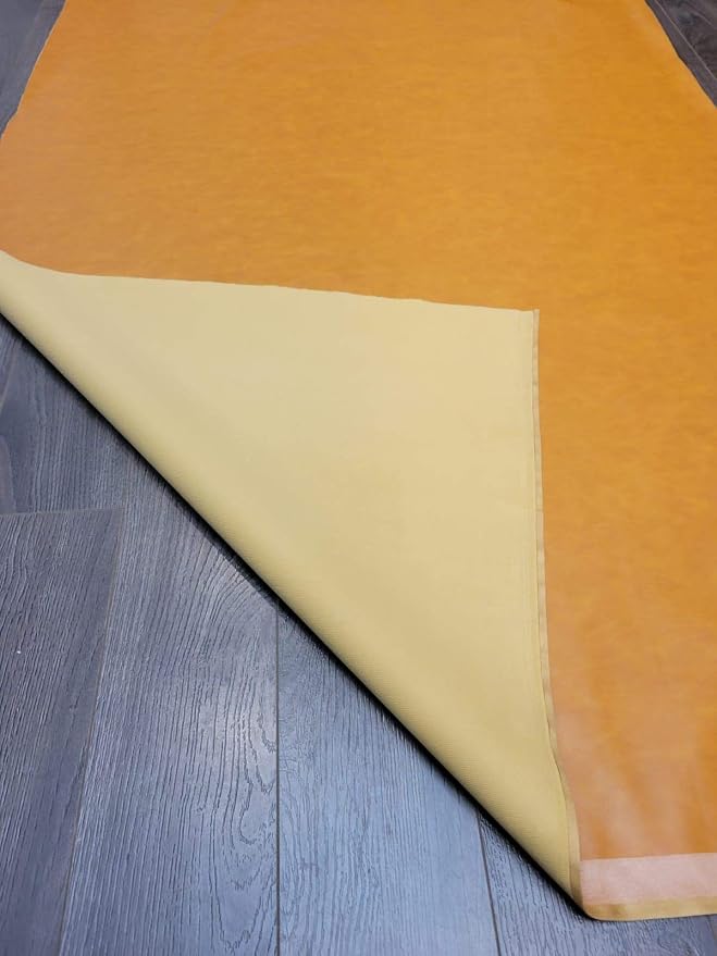 Caramel Light Tan Soft Faux Vegan PU Leather Fabric Sheet by The Yard Synthetic - Image 4