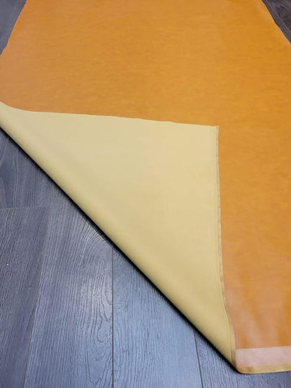 Caramel Light Tan Soft Faux Vegan PU Leather by The Yard Synthetic Pleather 0.9 - Image 7