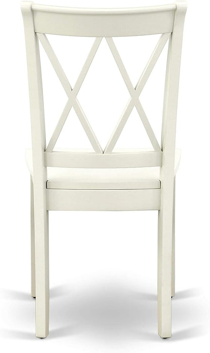 East West Furniture CLC-LWH-W Clarksville Dining Room Chairs - Image 8