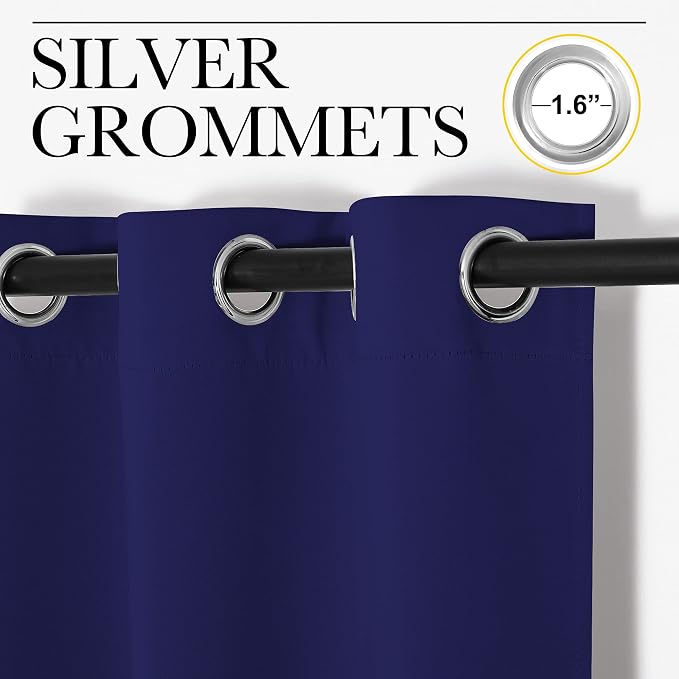 NICETOWN Blackout Draperies Curtains, All Season Thermal Insulated Solid - Image 3
