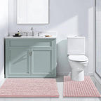 Arotive Luxury Chenille Bathroom Rug Mat, Extra Soft Thick Absorbent Shaggy Bath Rugs, Non-Slip Machine Wash Dry, Plush Bath Mats for Bathroom, Shower and Tub, 36x24, Dirty Pink