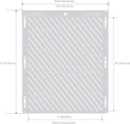 Cake Decorating Stencil for Tall Buttercream Cake, Royal Icing, Ganache, Paint, Airbrush (DAX)
