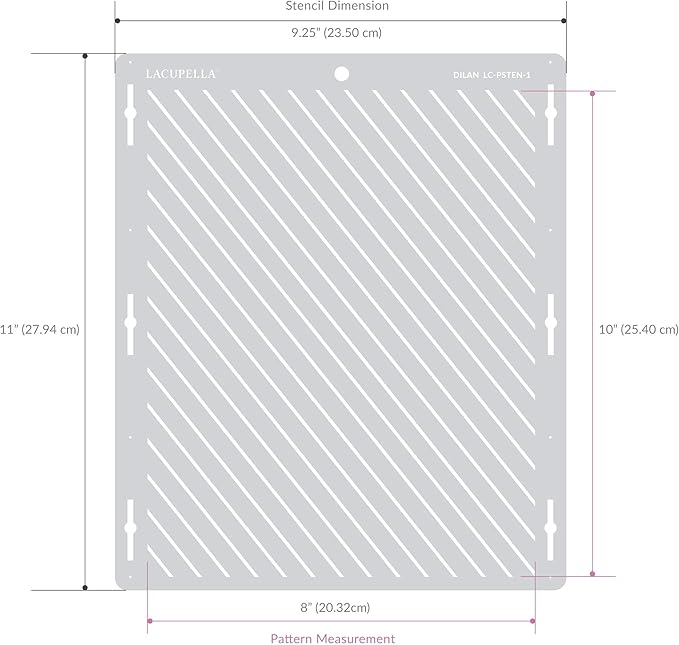 Cake Decorating Stencil for Tall Buttercream Cake, Royal Icing, Ganache, Paint, Airbrush (DAX)