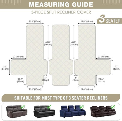 TAOCOCO 100% Waterproof Recliner Sofa Cover, Non Slip Split Couch Covers - Image 4