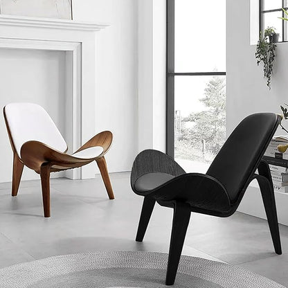 OAKHAM Comfy Shell Chair, Mid Century Modern Accent Chair - Image 6