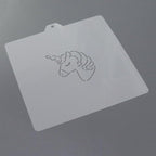 Cookie cutter and stencil set Baking stencils and cutters bundle DIY bakery decorating kit Cookie cutter with stencils Icing stencil Unicorn PYO Stencil paint your own cookies (Unicorn)